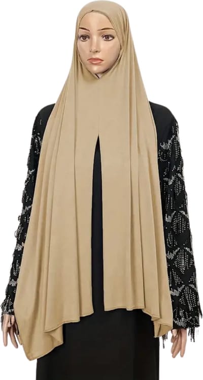 Bovista Hoofddoek - Hijab - Dames - Abaya - Sjaal - Islamitische Kleding - Moslim Kleding - Alhamdulillah - Beige