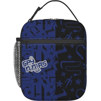 Fantastische Spion Ninja Geïsoleerde Lunchtas voor Vrouwen Kinderen Draagbare Voedseldozen Thermische Lunchbox Tote One Size blue