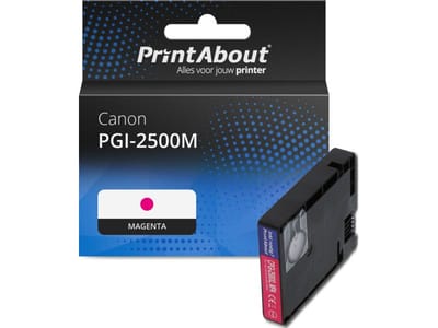 PrintAbout huismerk Inktcartridge PGI-2500M Magenta Geschikt voor Canon