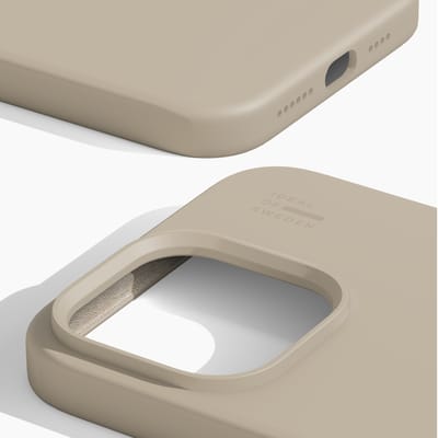 iDeal of Sweden Silicone Case geschikt voor MagSafe geschikt voor iPhone 14 Pro Max - Beige