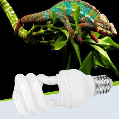 13W 220 250V UVB Animal de compagnie Reptile UV Chauffage Lumière du soleil Lampe Amphibien Lézard Tortue(10,0) green
