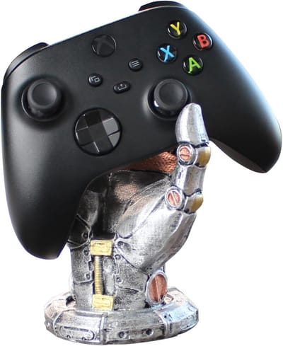 Futuristische Gaming Standaard voor Koptelefoon en Controller - Cyberpunk Robot Arm Desk Organizer