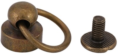 VT Goods - DIY Leer Craft Ring Rivets - Ronde Knoppen voor Portemonnee - Brons - Metaal Knoppen - Perfect voor Telefoonhoes - 20 Stuks - Handgemaakt