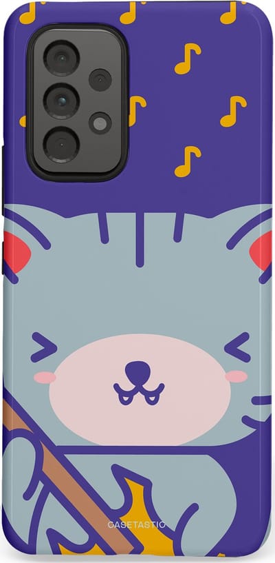 Casetastic Hoesje Geschikt voor Samsung A53 - Stijlvolle Beschermende Duo-layer Case - Katten beat