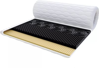 FDM® NERO MET LATEX Topmatras 80x200 cm - Hoogte 7 cm H3 - Koudschuim Topmatrassen Topper Topdekmatras - HR H30 en Latex - - Antiallergisch