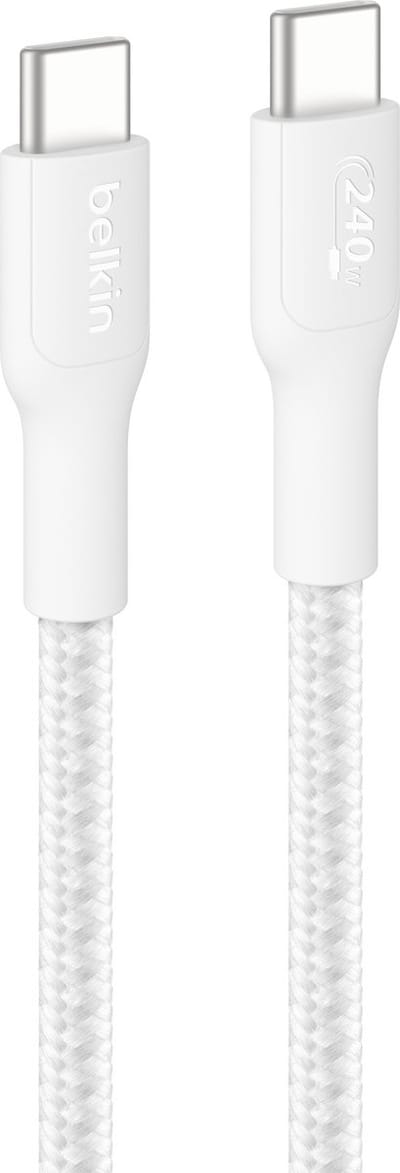 Belkin BOOST↑CHARGE Pro - USB-C naar USB-C Kabel - 3 Meter - 240W - Wit