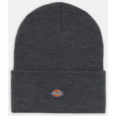Dickies Acrylaat Opgerolde Unisex Volwassenen Grijze Beanie Hoed
