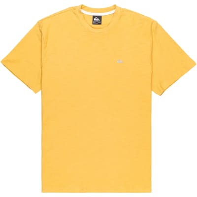 Quiksilver Slub Roundneck T-shirt Met Korte Mouwen Geel M Man