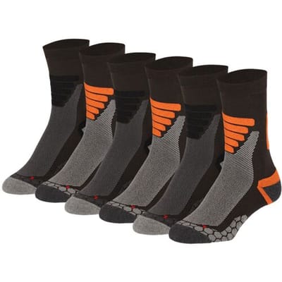 Xtreme Sockswear Wandelsokken - 6 paar wandel sokken - Multi Green - Maat 35/38