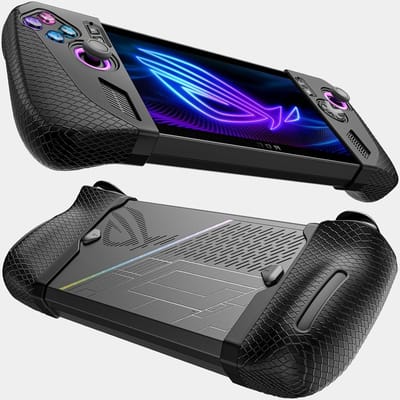 Siliconen Grip Beschermhoes voor ROG Ally X - Duurzame Grip Skin, Accessoires en Bescherming voor Gaming Console - Zwart
