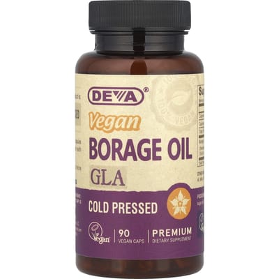Premium Vegan Borageolie, Gamma-linoleenzuur (Gla), Veganistische Capsules 90