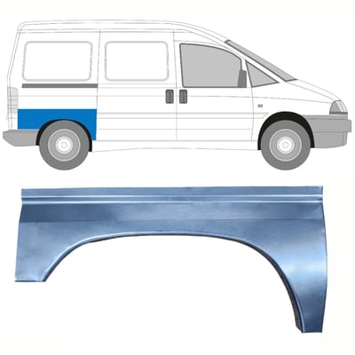 Reparatiepaneel achterspatbord voor Fiat Scudo 1994-2007 / Rechts