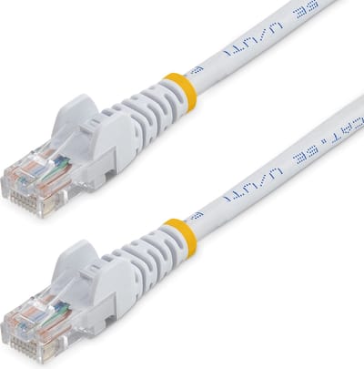 StarTech.com 7m White Cat5e / Cat 5 Snagless Ethernet Patch Cable 7 m - patch cable - 7 m - white - Wit - 7m