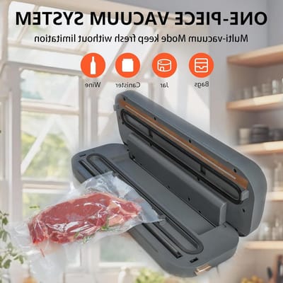 Vacuüm Sealer Machine, Precision Compact mini vacuüm sealer 80 Kpa Krachtige zuigkracht, automatische bediening, ideaal voor eenvoudige en efficiënte voedselconservering en opslag met 10