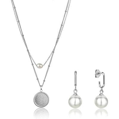 Ketting, armband en oorbellen set Isabella Ford June Pearl