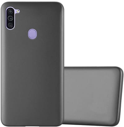 Cadorabo Hoesje geschikt voor Samsung Galaxy A11 / M11 in METALLIC GRIJS - Beschermhoes gemaakt van flexibel TPU silicone Case Cover