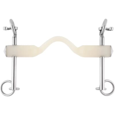 Korte neusriem voor paard met tongopening Nathe 20 mm