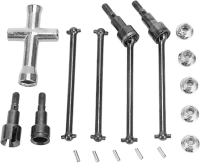 Stalen CVD Aandrijfas Kit voor 1/16 RC Auto's - Hoge Hardheid en Soepele Overdracht, Geschikt voor Scy 16101 16102 16103 16201
