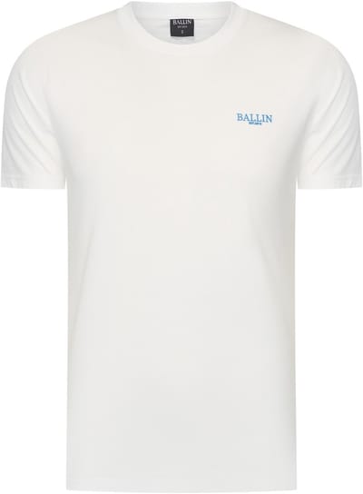 Heren Tee SS met Ballin Est. 2013 Mediterranean Backprint Shirt Print - Wit - Maat XXL