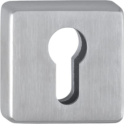 Rozet met perforatie - Cilinder rozet - Deur beveiligen - Roestvrij staal - 52 x 8 mm - Mat zilver