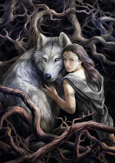 Anne Stokes Wenskaart Soul Bond