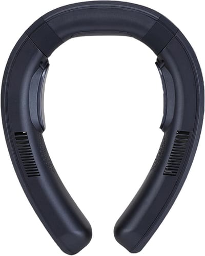 Nekventilator met Koeling - Draagbare Ventilator - Persoonlijk Comfort - Halfgeleider Koeling Verwarming - 10000 mAh Batterij - Donkerblauw