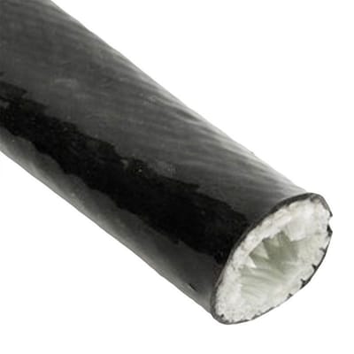 Ø 6 mm x 1 m | Hittebestendige silicone isolatiekous - Zwart