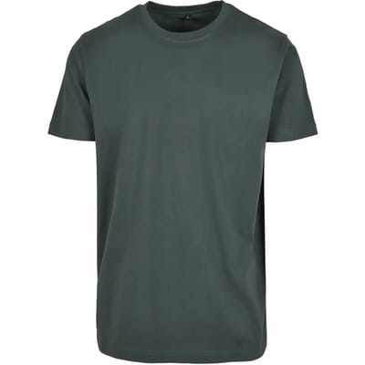 Build Your Brand - Rond Hals T-Shirt - Bottle Green maat XS