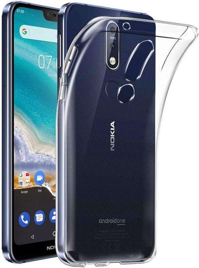 HB Hoesje Geschikt voor Nokia 7.1 - Transparant - Siliconen Back Cover