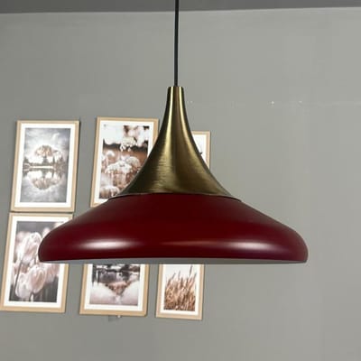 Bamyum Paladin Hanglamp Industrieel Metaal Ø35 cm, Vintage Hanglamp, E27 Pendellamp