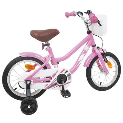 vidaXL - Kinderfiets - 12 - Inch - voor - 2-4 - jaar - oud - Licht - Roze
