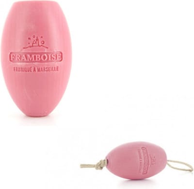 2x Zeepbol savon de marseille framboos 240 gram - la savonette marseillaise - zeepbollen
