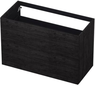INK - Onderkast 2 Laden Push To Open 65cm Hout Decor - 1000x450x650 Mm - Houtskool Eiken