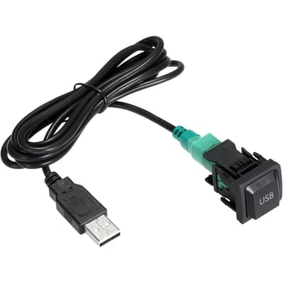 USB Audio Kabel Adapter CD Speler Radio Draad Kabel Geschikt voor VW Volkswagen 130cm zwart