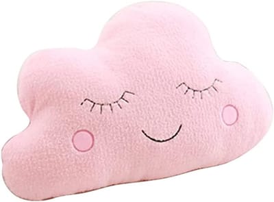 Daity Zacht pluche sterrenkussen - maanwolk - fris kussen - bedkussen - thuiskantoor - bank - autostoelkussen - feestartikelen (wolk (55 * 45 cm - roze)