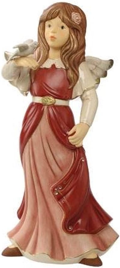 Goebel - Kerst | Decoratief beeld / figuur Hemelse boodschapper | Aardewerk - 51cm - Limited Edition - met Swarovski