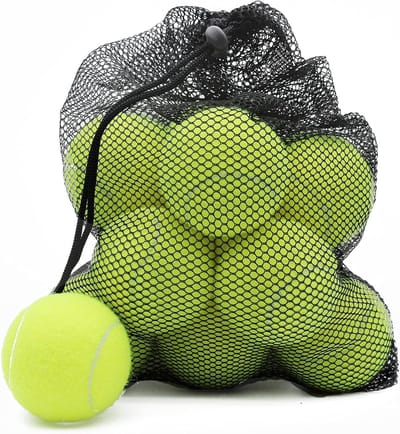 Tennisballen Set - Oefenballen Hondenspeelgoed - Sporten en Spelen - 20 Stuks Netzak - Standaard Maat - Geel