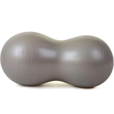 90*45cm Anti-Burst Pinda Yoga Bal voor Thuisoefeningen Fitnessapparatuur Atletische Activiteiten Sportschool Yoga Pilates Training met P Praktisch Gebruik grijze kleur