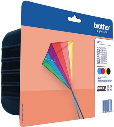 Brother LC-223VALBPDR - Inktcartridges - Zwart / Cyaan / Magenta / Geel
