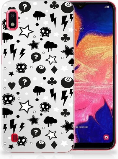 Silicone Back Case Samsung Galaxy A10 Silver Punk