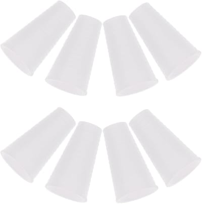 Dailygoods- Touwknoppen Set van 15 - Kunststof - Knoppen voor Raamgordijnen - Trekstang - Compatibel met Kabelgordijnen - Wit - Hoogwaardig Materiaal - Koordknoppen