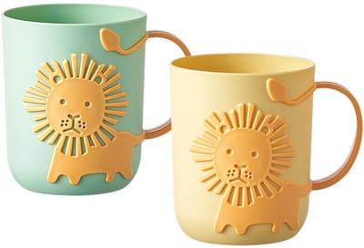 Dailygoods- Tandenborstelbeker 2 stuks - Duurzame Kunststof Houder - Badkamer Accessoires - Reis Tandenborstelhouder - Schattige Ontwerpen - Voor Kinderen