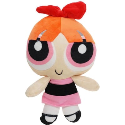 Kawaii Anime The Powerpuff And Girls Serie 25cm Zacht Pluche Speelgoed Cartoon Schattig Personage Blossom Creativiteit Prachtig Knuffel Speelgoed 25cm black