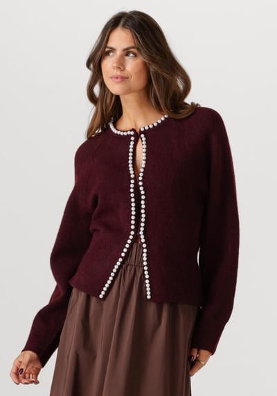 Notre-V Nv-graciela Truien & vesten Dames - Sweater - Hoodie - Vest- Bordeaux - Maat XS