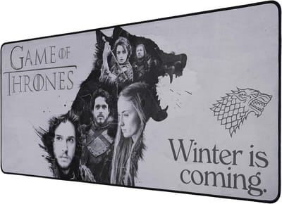 Subsonic Game of Throne - Muismat - 90x40CM - Antislip - Waterafstotend - Muismat XXL - Muismat Gaming - SA5589-GOT1