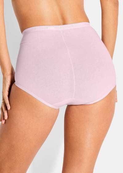 Vier tailleslips - lichtblauw / blauw / rosé - Gr. 38 van Goldner Fashion