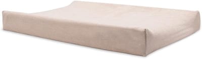 SnelShoppen - Aankleedkussenovertrek 50x70cm - Katoenen Badstof - Zacht en Rekbaar - Oudroze Wild Rose - Perfect voor Baby Aankleedkussen