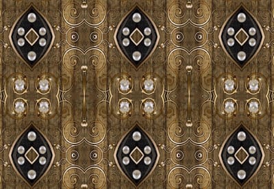 Fotobehang Luxury Pattern Pearls | XL - 208cm x 146cm | 130g/m2 Vlies