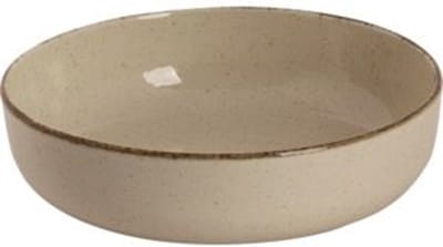 Schaal Ø15cm porselein beige -Homestar Decoratie - snack schaal Set - 15cm - 6 stuks - Porselein - beige - nootjes schalen - Tappasschaal- soep