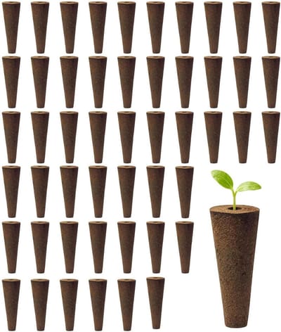 Groeisponzen Hydrocultuur - Bewortelingsblokjes Kieming - Planten Vermeerderen - Versnelde Wortelontwikkeling - 50 Stuks - Grijs